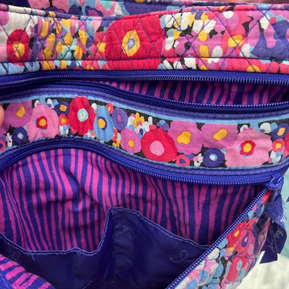 EUC-Vera Bradley Impressionista Double Front Zipper Crossbody Bag - Picture 10 of 11
